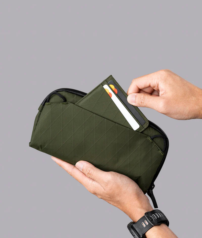 後插袋可在辦理登機手續時方便取用（但隱藏）您的護照，無需拉上和拉開小袋的拉鍊。